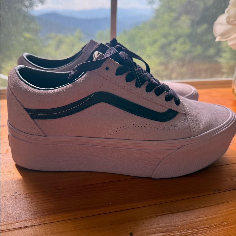 Vans Purple Suede Stackform Shoes 8.5
